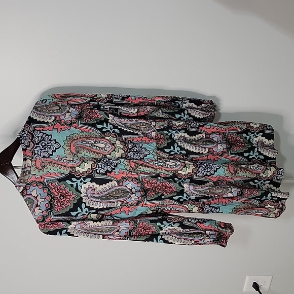 Mango paisley print long sleeve mini dress Sz 6 NWT - Picture 7 of 8